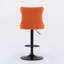 Ensemble de 2 tabourets pivotants en velours avec siège réglable-1196578084