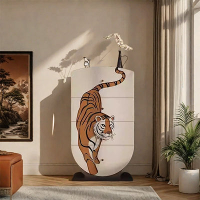 Armoire de rangement en bois avec tiroirs spacieux
