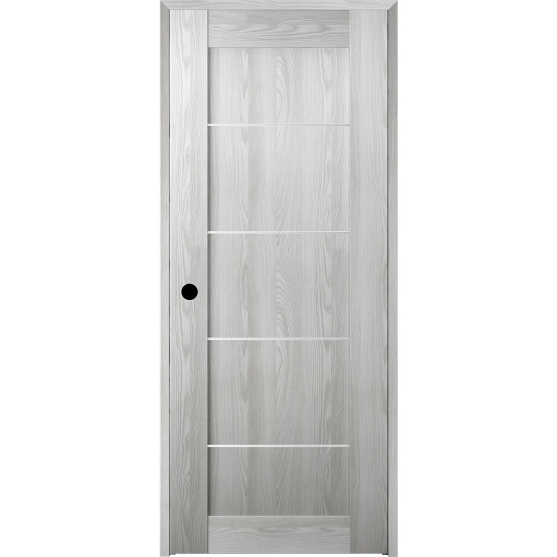 Avon 07 4H DIY-Friendly Manufactured Wood Standard Prehung Door, Left Hand, Veralinga Oak, 31.75" x 79.37"