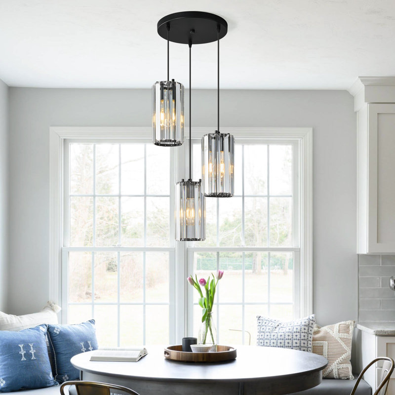 Pendant Lighting Modern Pendant Light, Mini Crystal Chandeliers Adjustable Pendant Light Fixture For Kitchen Island Dinning Room Corridor Bedroom