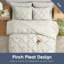 Ensemble d'édredon plissé avec draps Bed-in-a-Bag-103134068-103134051