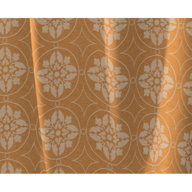 Heilwood Pencil Pleat Curtain, Curry, 145cm Width x 145cm Drop