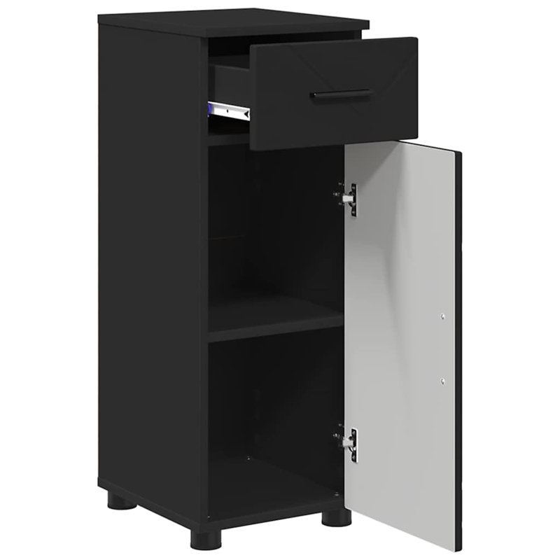 30cm Bathroom Vanity Base Only, Black