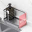 Kitchen Countertop Organizer - Stainless Steel Sponge, Soap & Brush Holder For Sink