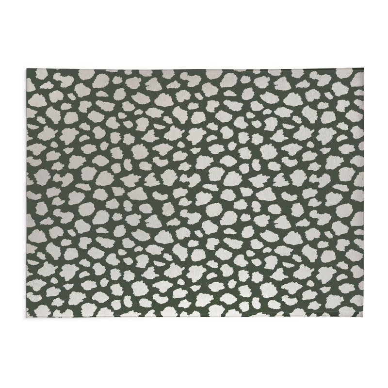 Animal Splat Activity Mat, Rectangle 5' x 7', Chimichurri/Green