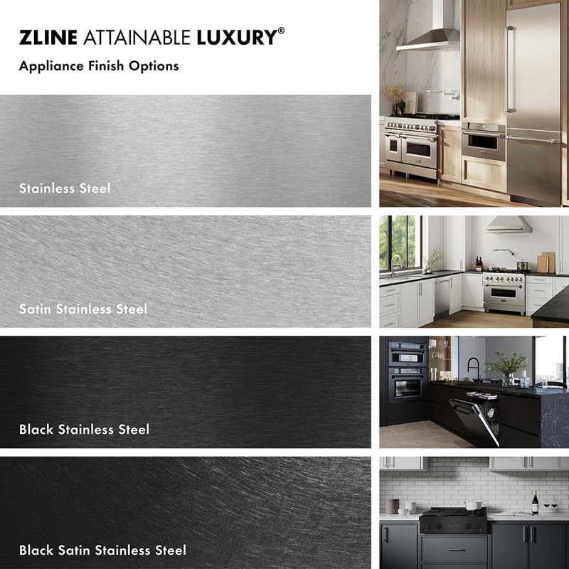 ZLINE Autograph Edition 24" Touch Control Tall Tub Dishwasher in Fingerprint Resistant Stainless Steel, Black