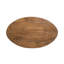 Table basse ovale en bois à quatre pieds