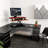 PowerPro 36" Electric Corner Standing Desk Converter Riser with USB Charging Port-1063520419