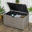 113 Gallon Outdoor Storage Box, Rattan Deck Box For Indoor, Patio Furniture Cushions, Pool Garden Tools, Gray-411022492