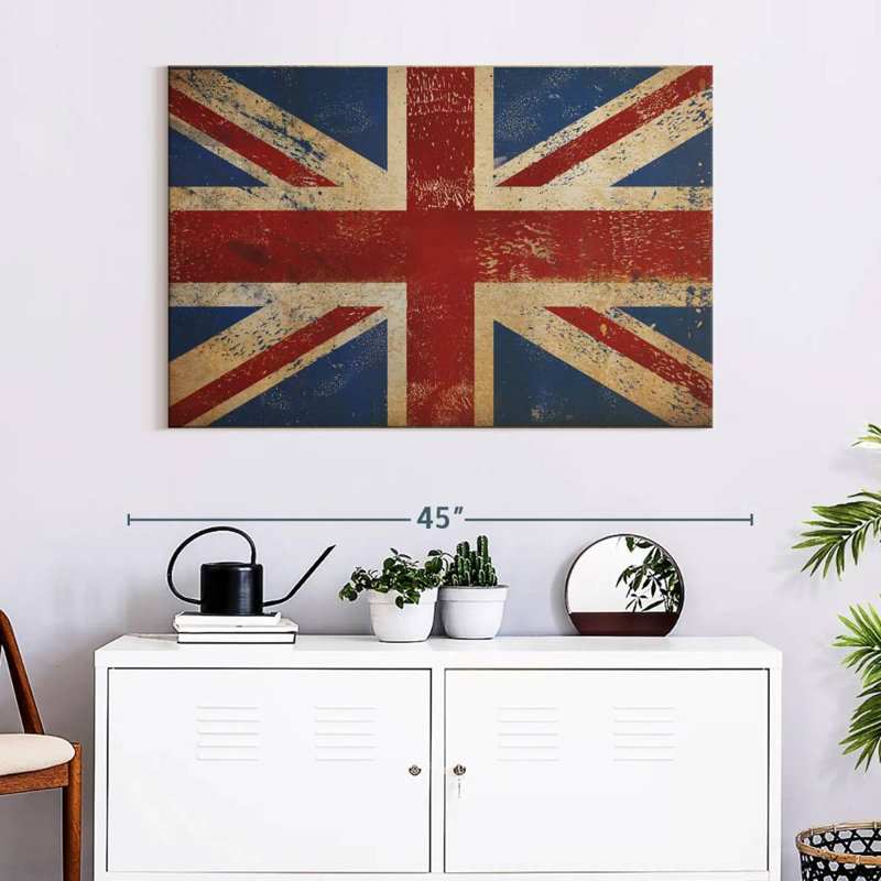 Borges Grunge Union Jack, H 26 po x l 39 po