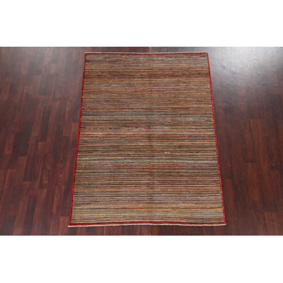 Striped Gabbeh  Oriental Area Rug 5x7