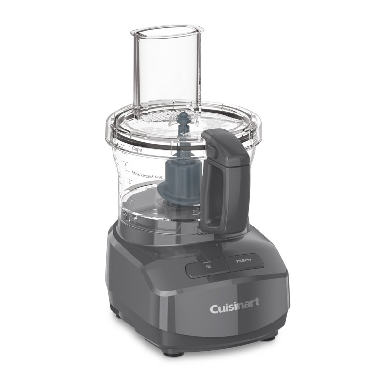 7-Cup Electric Food Processor, Gray