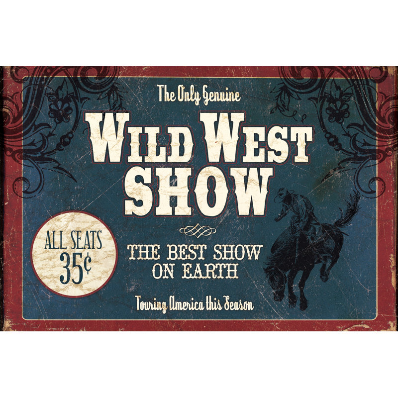 Wild West Show - Wrapped Canvas Print, 61cm H x 91cm W x 3.8cm D