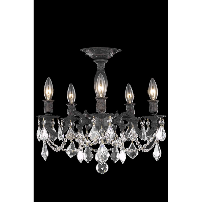 Ashmin Flush Mount, Crystal (Clear) / Royal Cut
