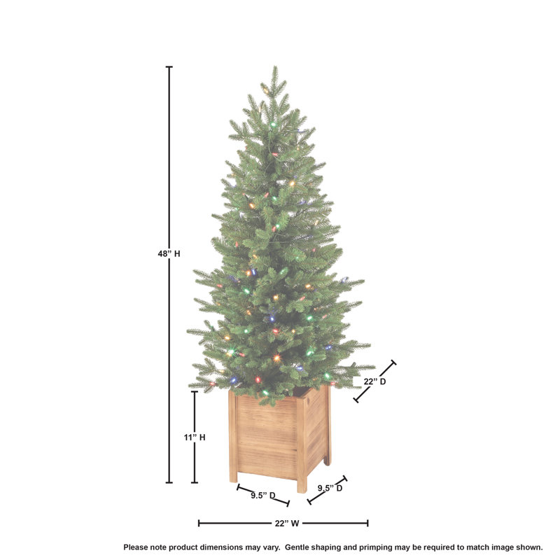 Arbre décoratif en pot 4 pi, Multicolore