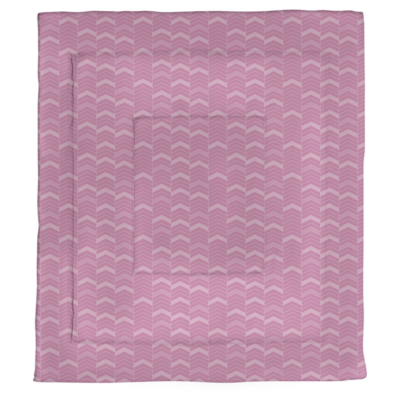 Édredon réversible en microfibre Rhonda Cheval, Édredon simple TG, Rose vif