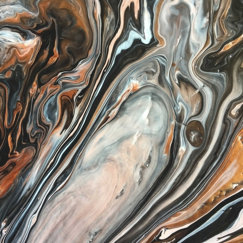 «Marmillion Copper and Stone» par - impression sur toile tendue, H 12 po x l 12 po