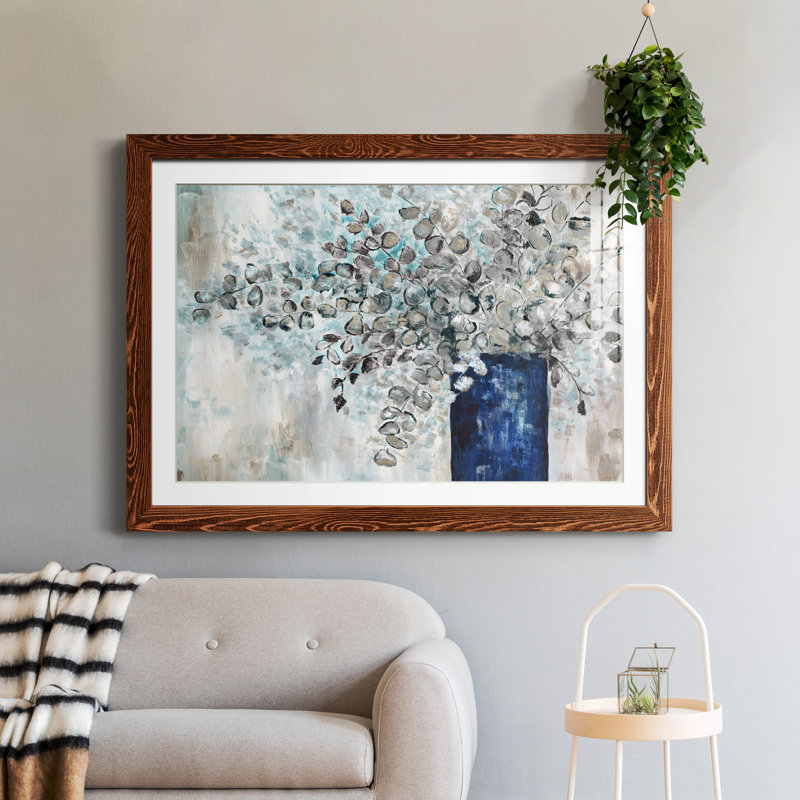 Eucalyptus réformé - peinture encadrée, Érable, H 37,5 po x l 27,5 po x P 1,5 po