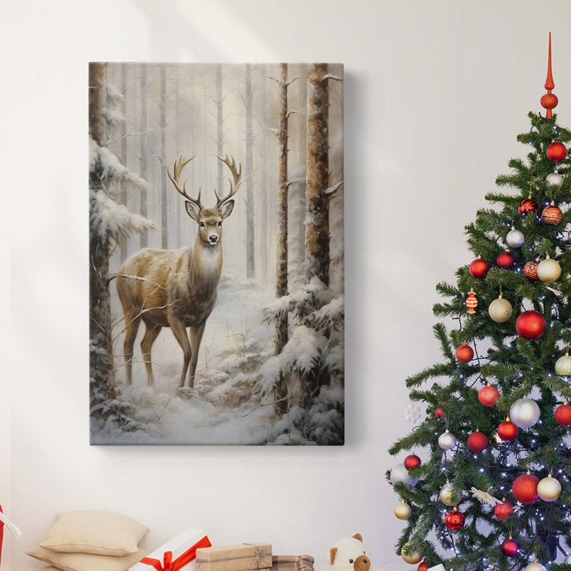 Art des Fêtes de Noël - Toile tendue avec châssis DCLxxix, H 60 po x l 40 po