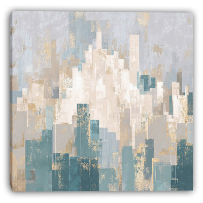 Art mural sur toile Layered Urban Blocks