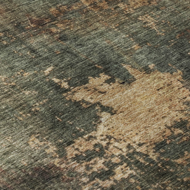 Tapis abstrait lavable à la machine de qualité supérieure Mayfield AMF1211, Rectangle 3 pi x 5 pi