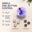 Boule pour chat clignotante à DEL - Boule lumineuse interactive de 1,4 po activée par le mouvement avec lumière tricolore, arrêt automatique, à piles, pour chats d'intérieur et chatons (transparent)