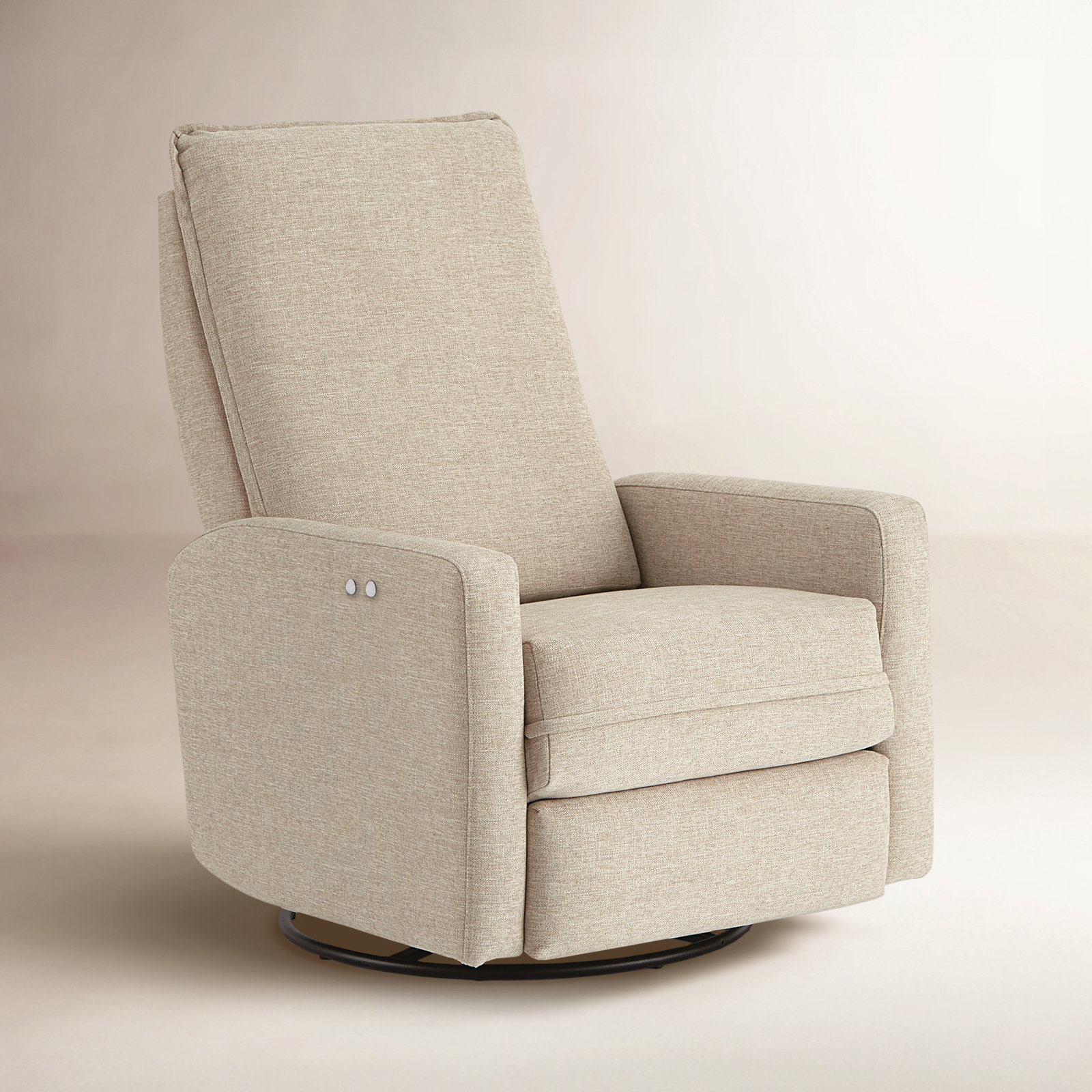 32" Manual Swivel Recliner, Manual, Eggshell
