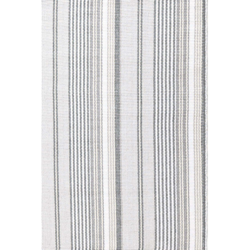 Gradation Ticking Handwoven Indoor/Outdoor Rug, Rectangle 6' x 9'