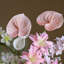 Ornements de fleurs simulées