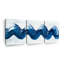 "Dynamic Abstract Wave", ensemble de 3 reproductions sur toile par Daniel P-93060728
