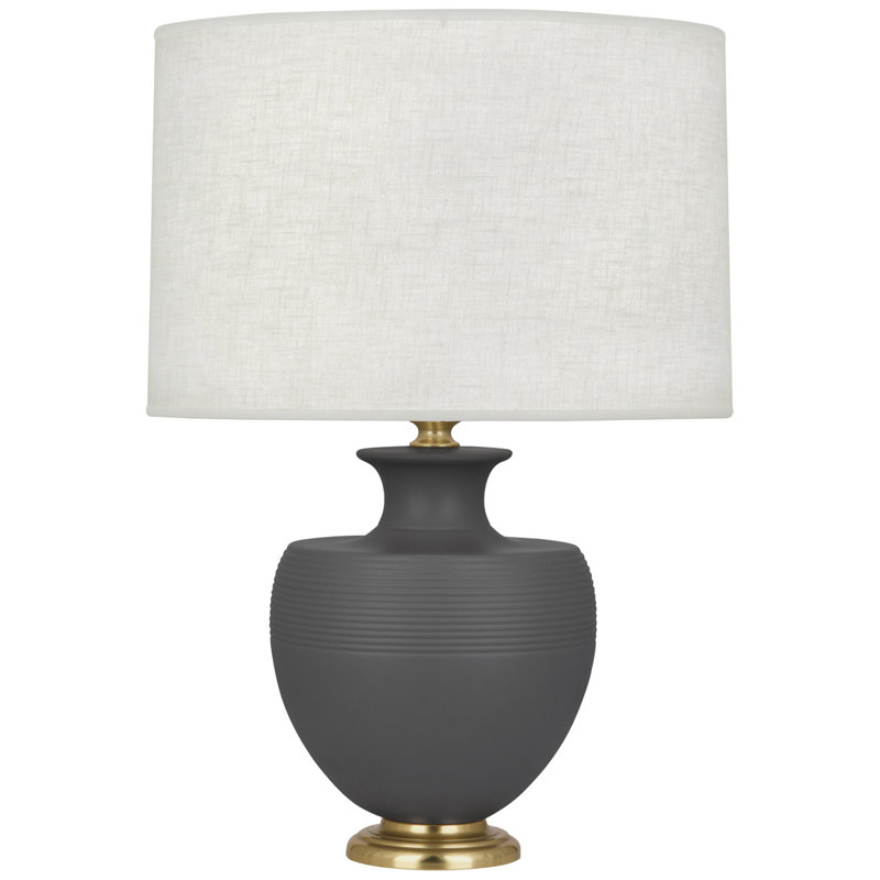 Atlas Table Lamp, Matte Ash/Modern Brass