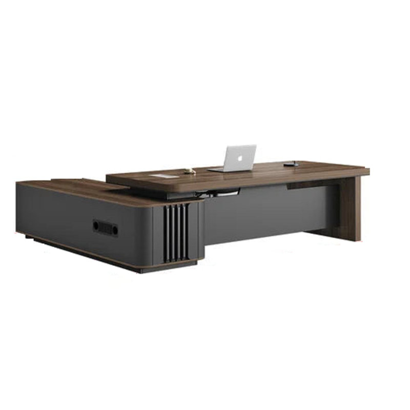 Nalla L-Shaped Executive Desk, 75cm H x 180cm W x 80cm D