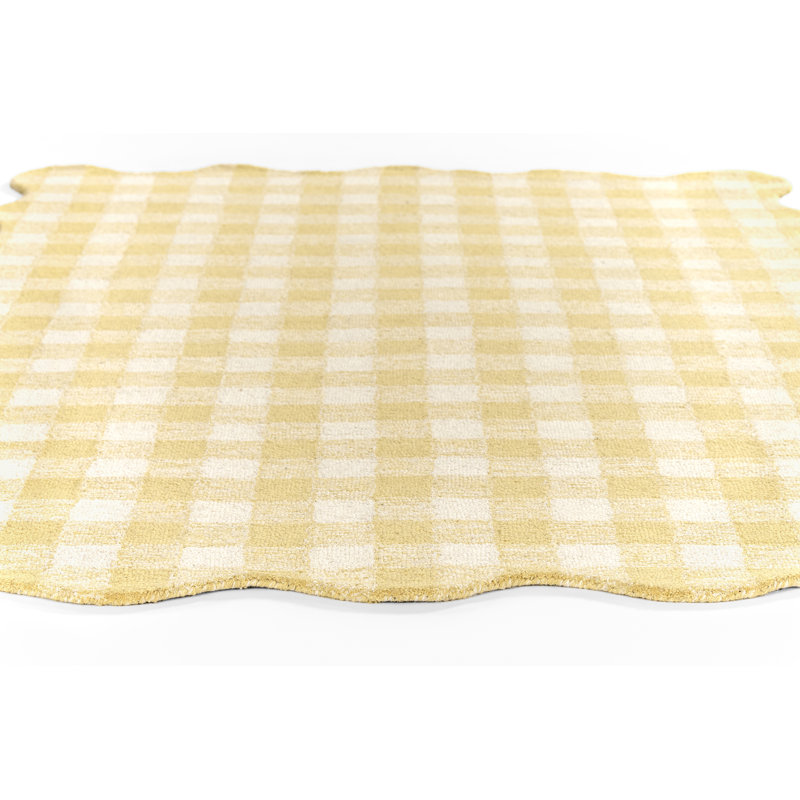 Tapis jaune en laine touffeté à la main Momeni Lily 8 pi 10 po x 11 pi 10 po, Rectangle 8 pi 10 po x 11 pi 10 po