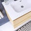 30 po Meuble-lavabo mural à simple cuve W-2044337245