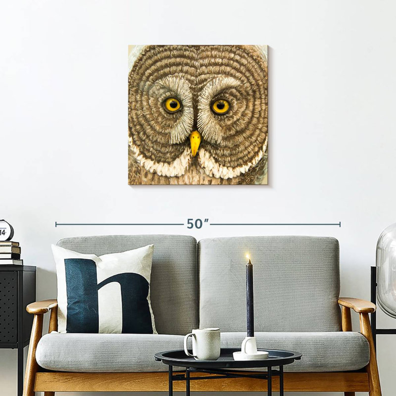 Brampt Owl Sculpture, 24" H x 24" W