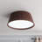 6000K Daylight Dimmable Brown LED Dome Flush Mount Ceiling Fixture – 3780 Lumens, 42W, ETL Certified
