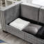 Velours moderne gris à 3 places avec clous carrés et argentés, repose-pieds en bois massif, coussin à haute élasticité, housse amovible, rangement inférieur gris, accoudoirs, siège à ressorts ensachés, housse en dessous-1370599288