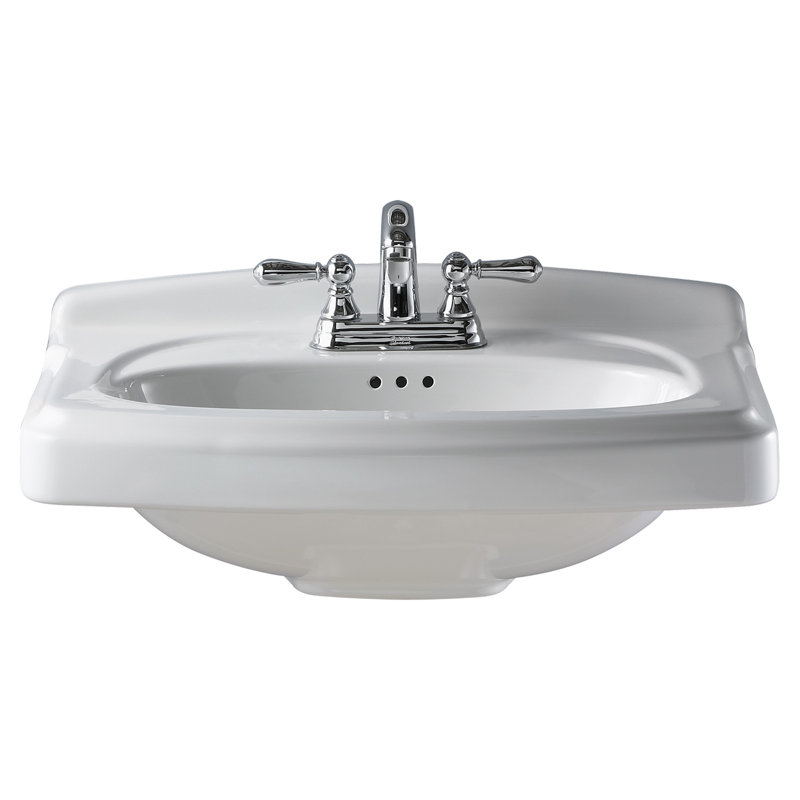 Ensemble de meuble-lavabo pour salle de bain simple 24 po Portsmouth, Blanc, Central de 4 po