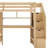 Karanfila Twin Over Twin Loft Bed With Built-In Desk And Staircase, With Storage Compartments And Shelves-1626211048