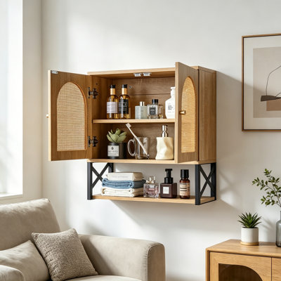 Armoire murale avec 2 portes et tablette réglable