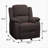 Madden Upholstered Glider Recliner in Brown