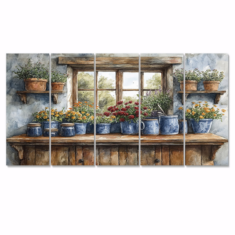 Ensemble de décorations murales Farm Pottery Earthy Color Simplicity IV - Boho Pottery, H 28 po x l 60 po