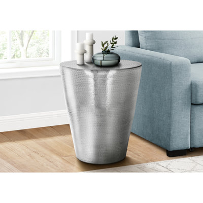 Table tambour moderne 20 po - Métal pour meubles de chambre à coucher