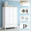 Armoire 3 portes avec tiroir verrouillable et sangles anti-basculement