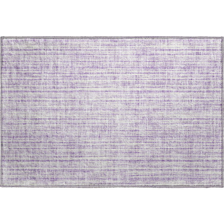 Premium Machine Washable Prisco Lavender Rug