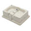 Lavabo de salle de bain rectangulaire en céramique blanche avec trop-plein - 22 po x 15,5 po x 7 po, encastré, résistant aux taches et à l'usure - blanc, belle apparence, convenant à diverses salles de bain
