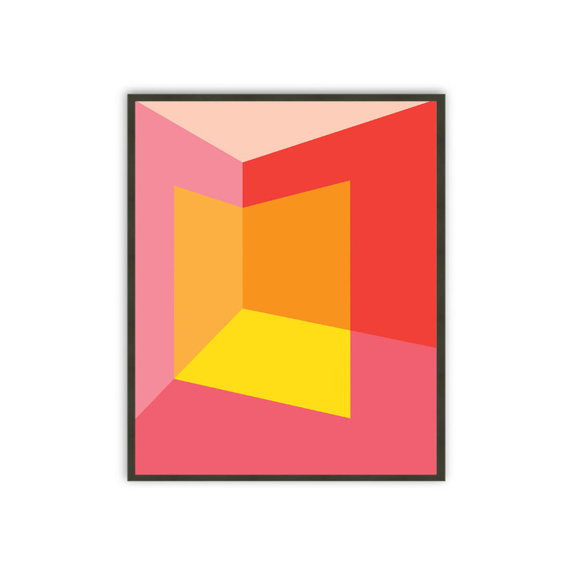 «Good Light Art» par Holly McWortser | Impression graphique abstraite | Art mural moderne encadré, H 32 po x l 48 po, Blanc