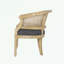 Wood frame Accent Chair with soft seat cushion-951585293
