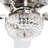 Tangier 48" 5 - Blade Crystal Ceiling Fan Flush Mount with Remote and Light Kit