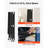 2-Tier Foldable Storage Shelf with Wheels